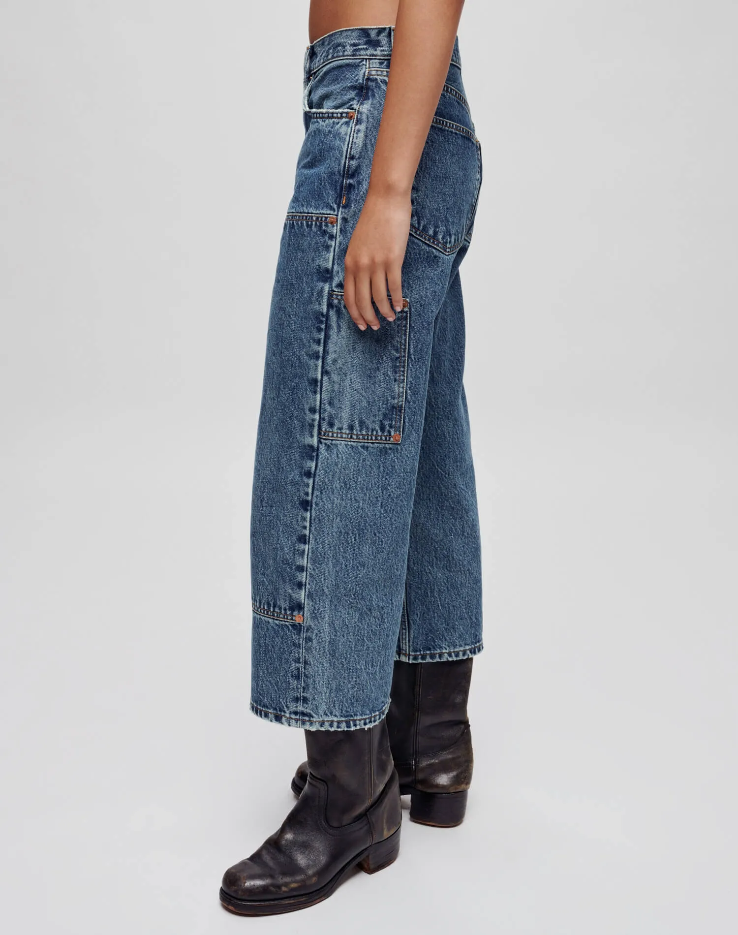 The Shortie - Blue Mere sold by Re/Done product image thumbnail 3