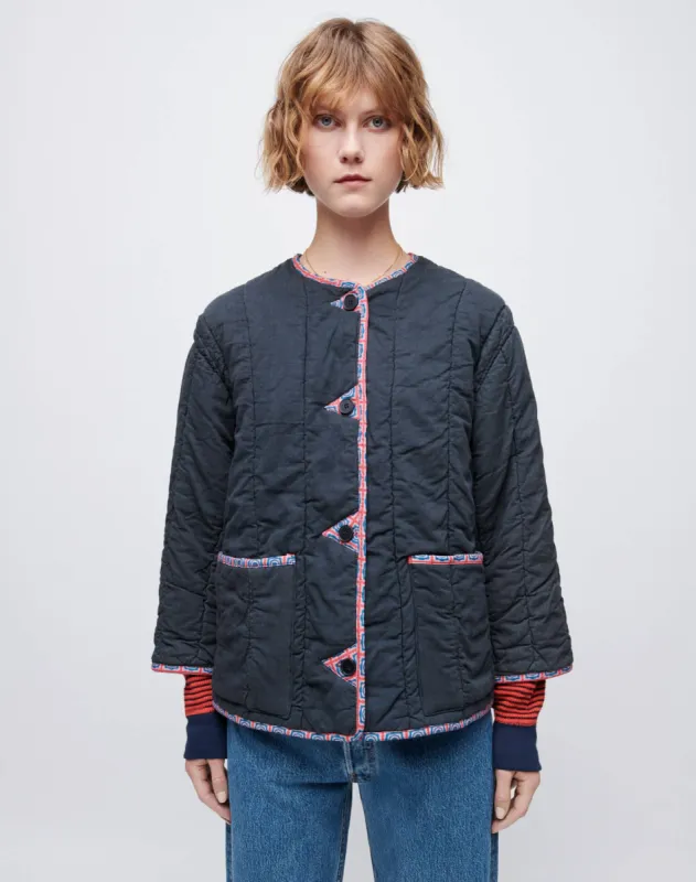 Upcycled Liner Jacket - Navy made by Re/Done