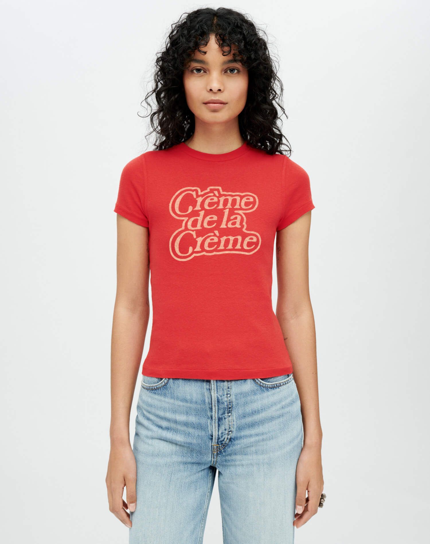 90s Baby "Creme De La Creme" Tee - Cherry sold by Re/Done product image thumbnail 2