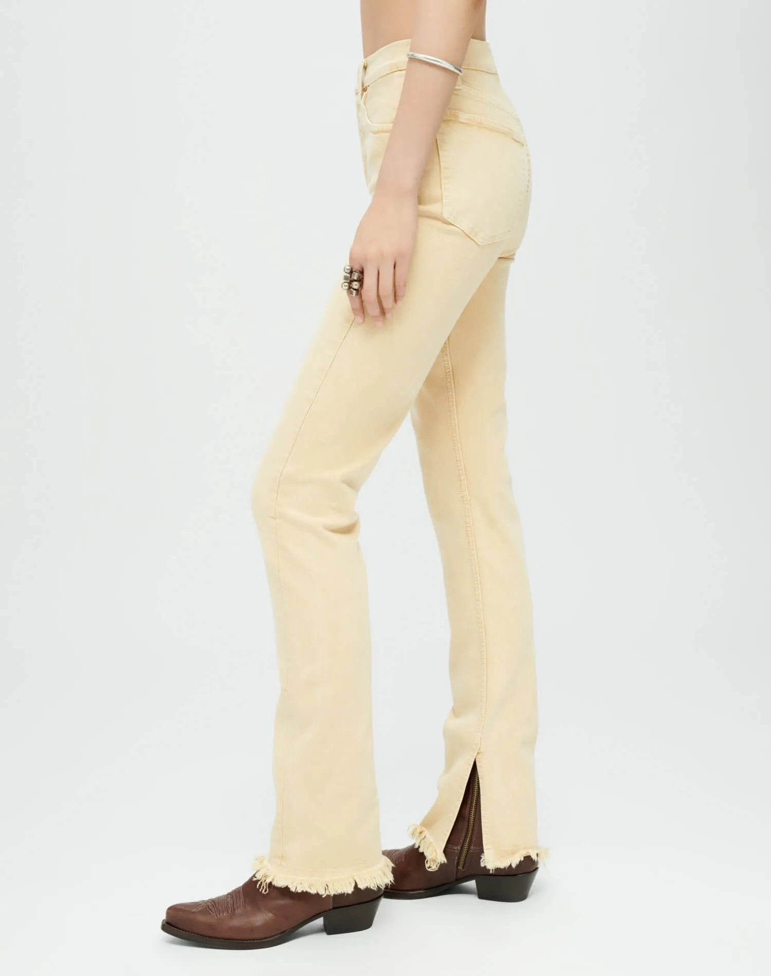 Comfort Stretch High Rise Skinny Boot - Natural Sonora sold by Re/Done product image thumbnail 5