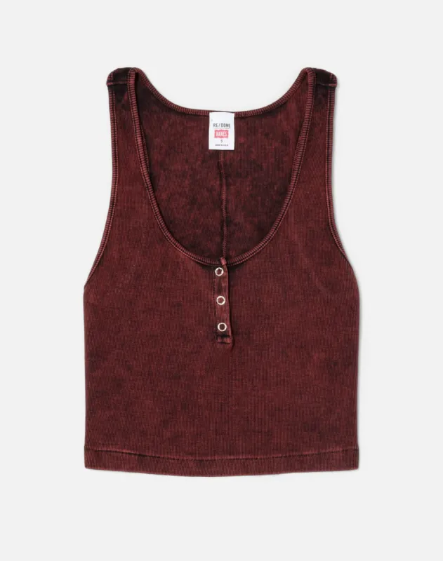 Henley Tank - LSD Burgundy made by Re/Done