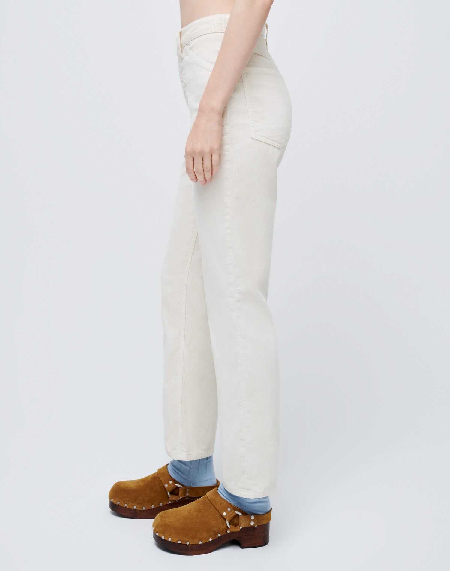 70s Corduroy Pocket Loose Flare - Vintage Ivory sold by Re/Done product image thumbnail 3