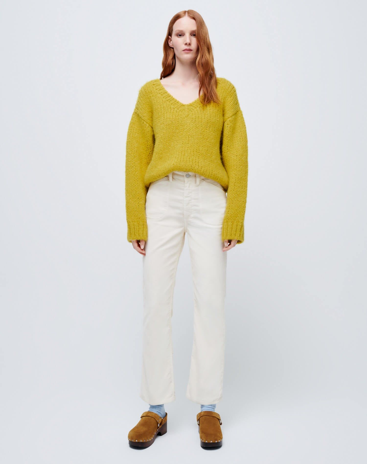 70s Corduroy Pocket Loose Flare - Vintage Ivory sold by Re/Done product image thumbnail 2