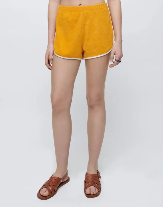 90s Terry Cloth Short - Marigold sold by Re/Done