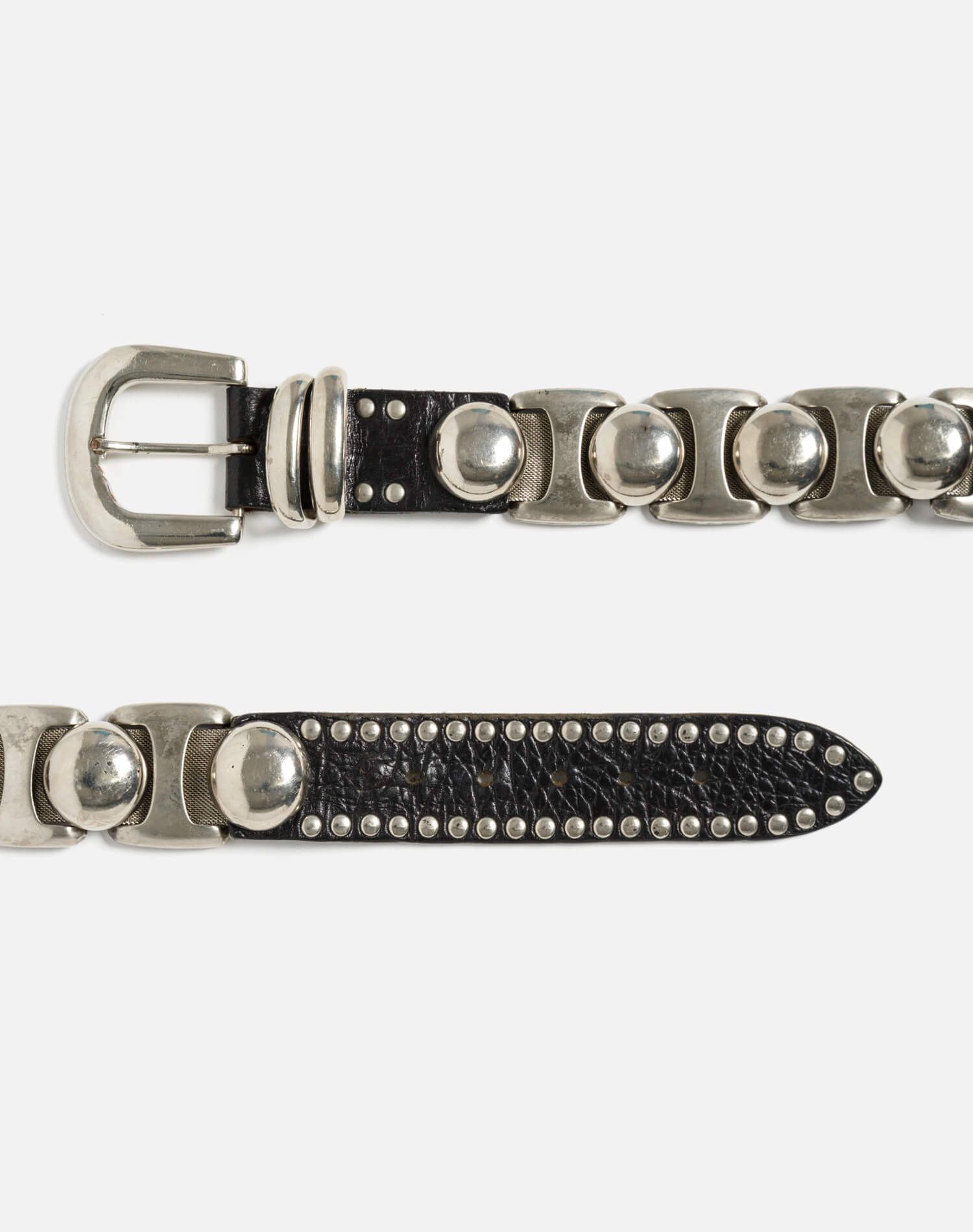 80s Metal & Leather Studded Belt - #17 sold by Re/Done product image thumbnail 2