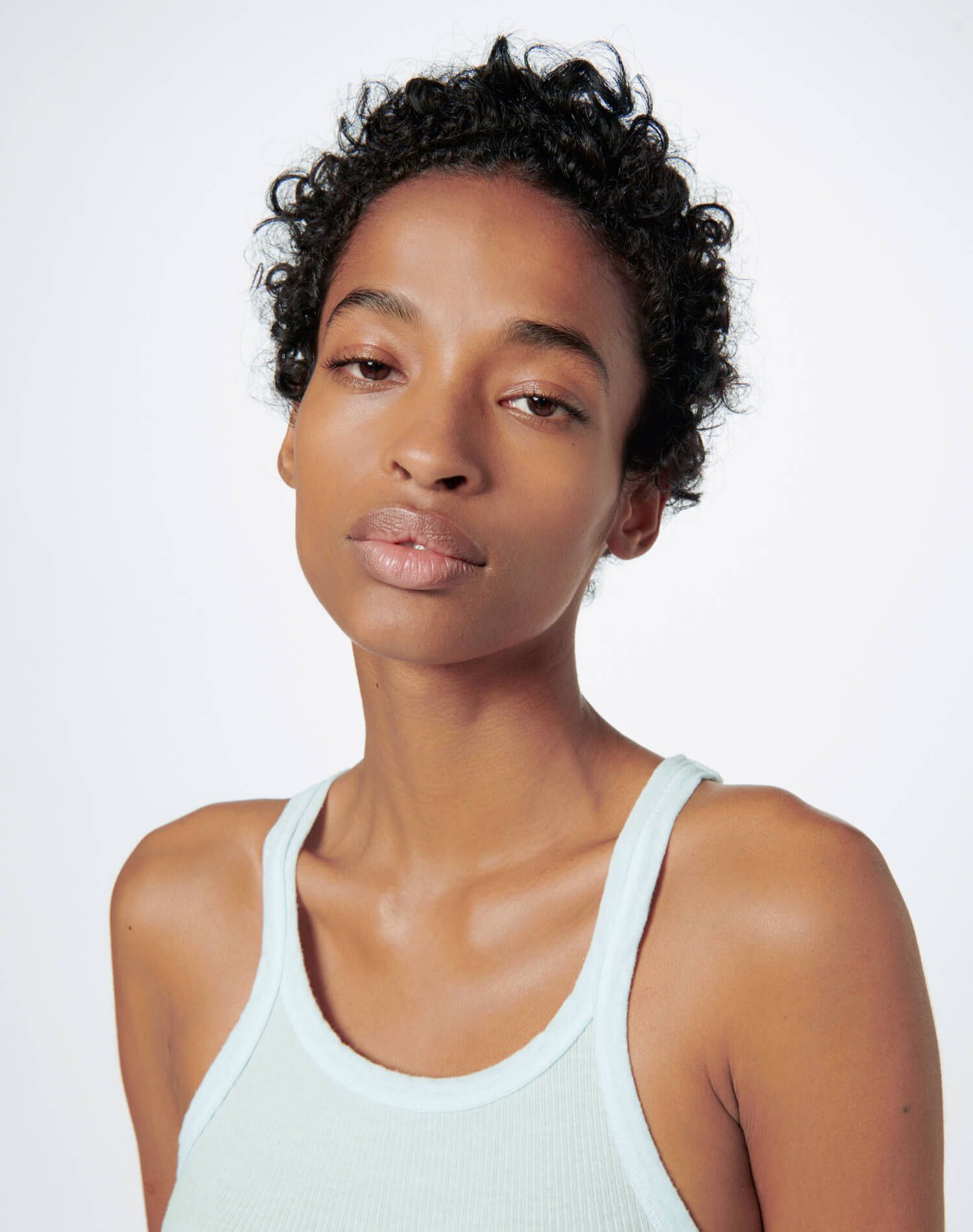 Ribbed Tank - Pale Blue sold by Re/Done product image thumbnail 7