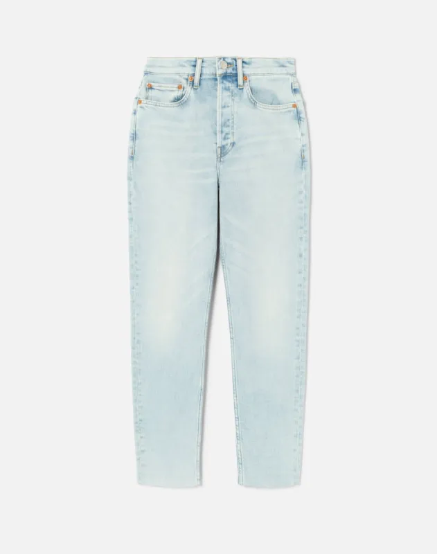 Comfort Stretch High Rise Ankle Crop - Calm Waters made by Re/Done