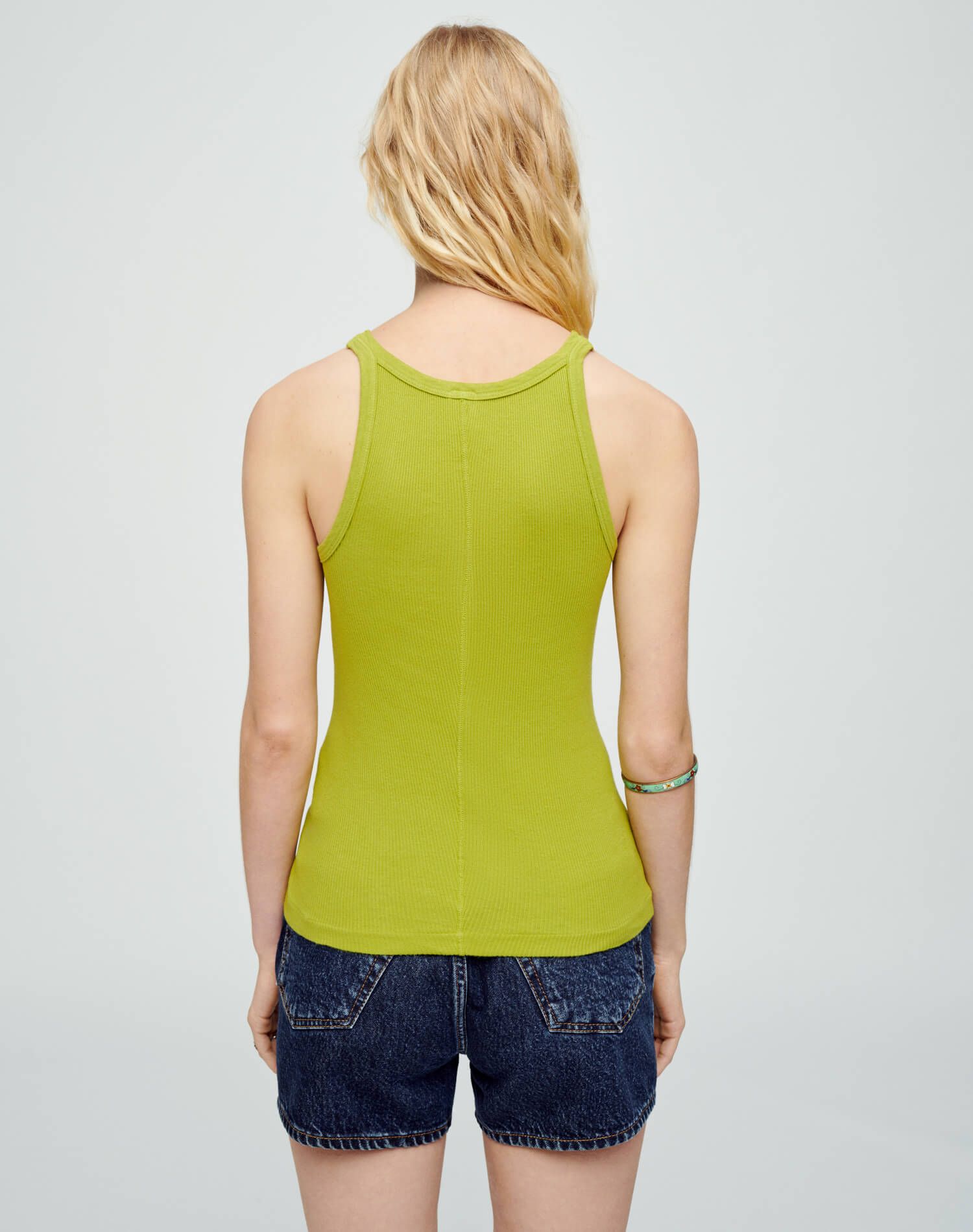 Ribbed Tank - Wasabi sold by Re/Done product image thumbnail 5