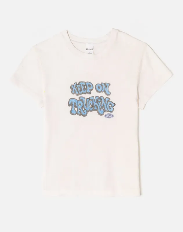 90s Baby "Ford" Tee - Vintage White sold by Re/Done