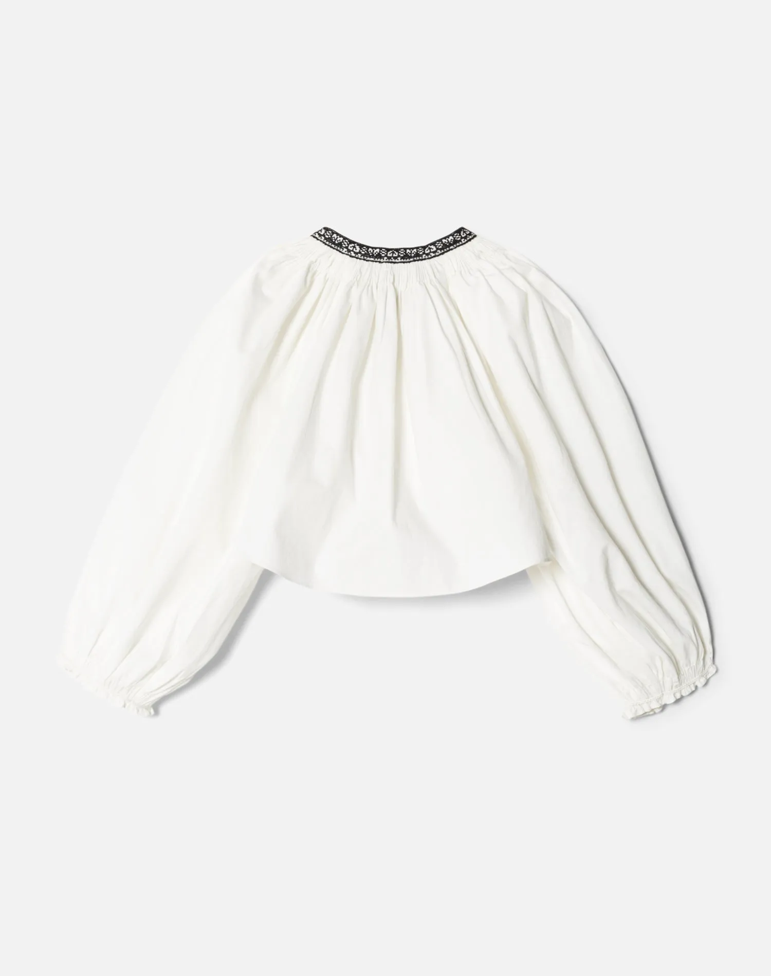 Victorian Cut Off Blouse - Vintage Ivory sold by Re/Done product image thumbnail 2