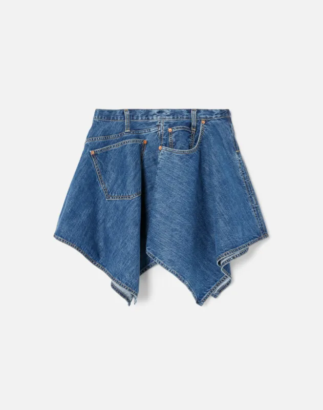 Handkerchief Skirt - Western Rinse made by Re/Done