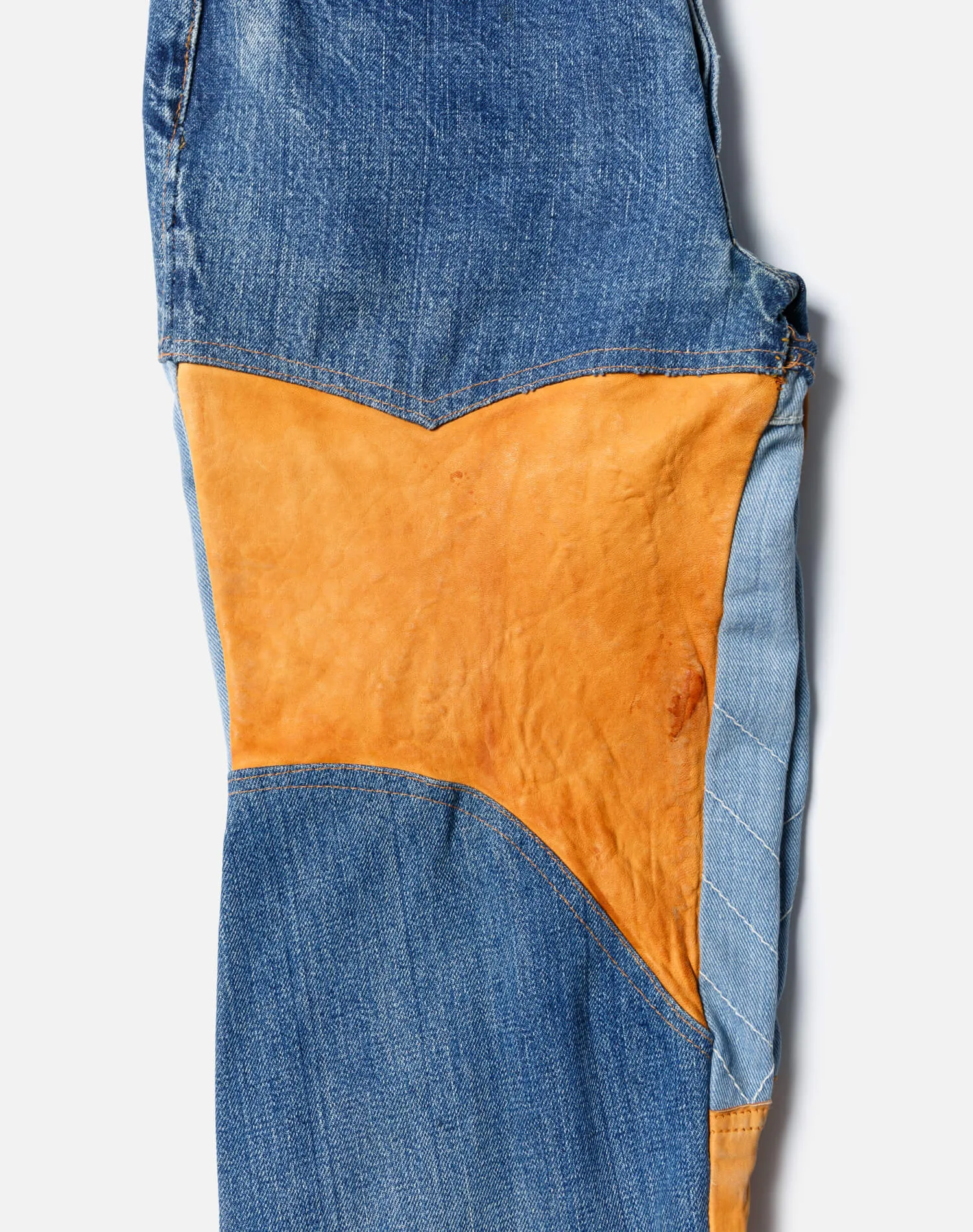 60s Big E Leather Patchwork Levi's 501 - #51 sold by Re/Done product image thumbnail 4