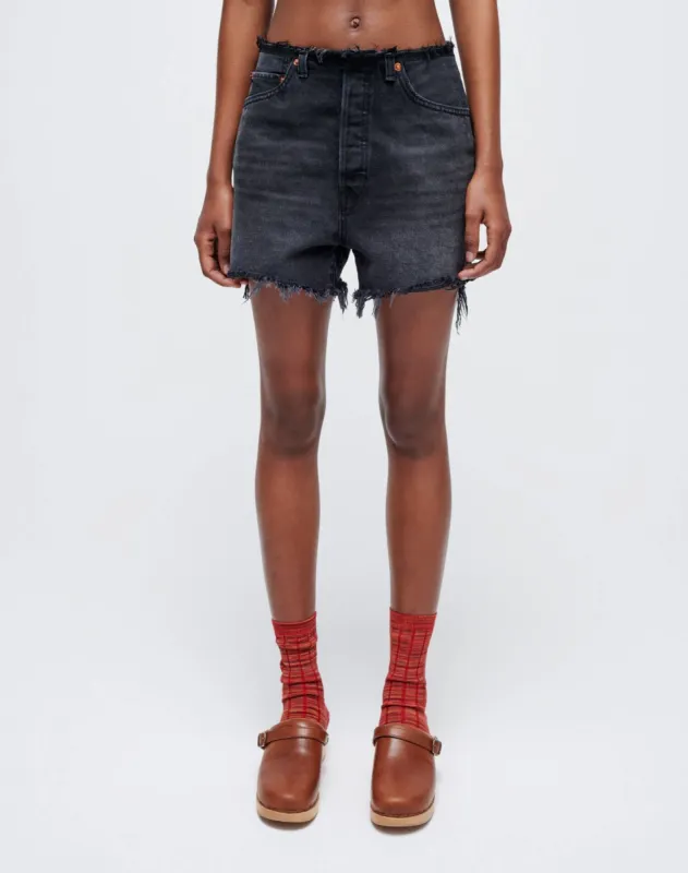 Raw Waist Cutoff - Black sold by Re/Done