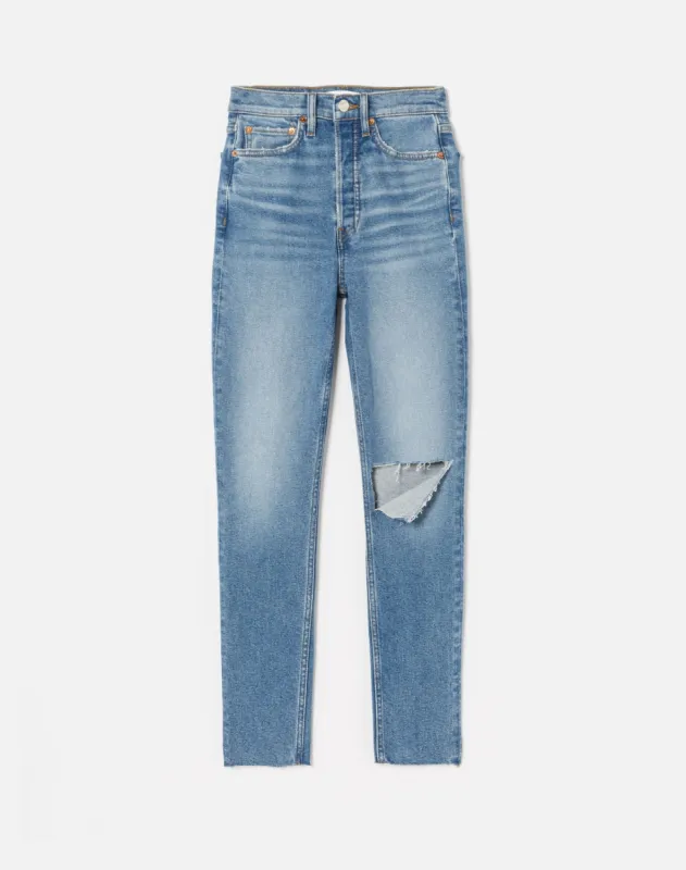90s Ultra High Rise Skinny -  Western Blue sold by Re/Done