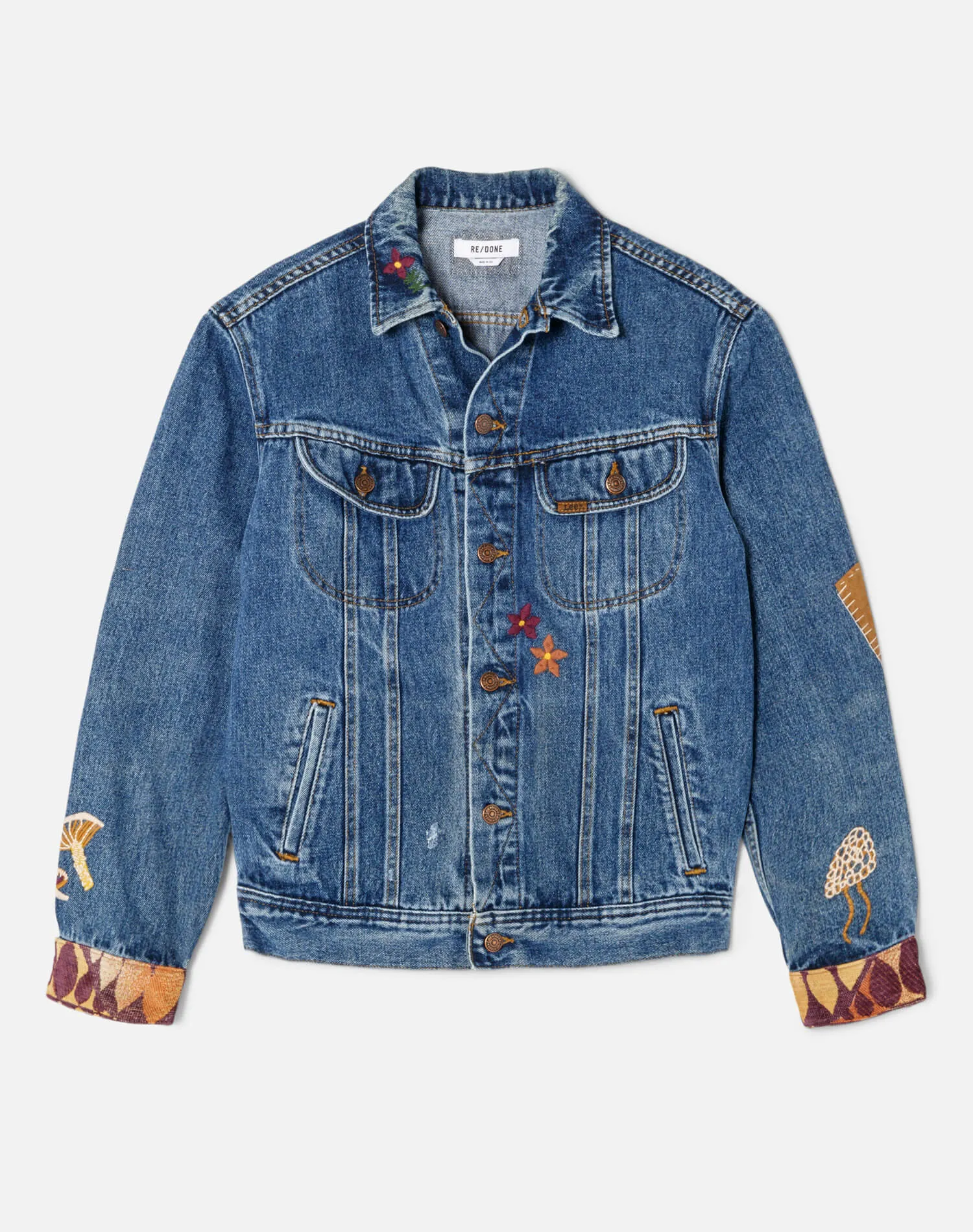 Repaired Denim Jacket - Indigo sold by Re/Done