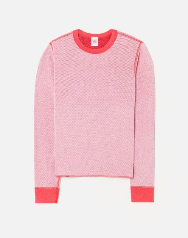 Waffle Long Sleeve - Red sold by Re/Done