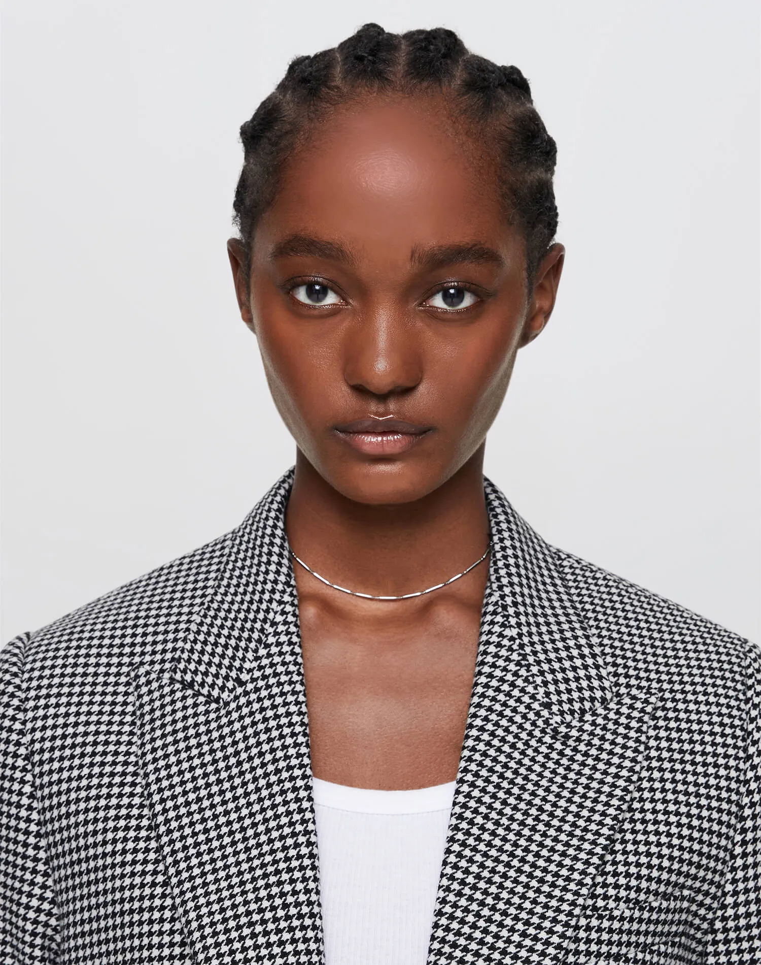 Cutoff Boyfriend Blazer - Black/White sold by Re/Done product image thumbnail 3
