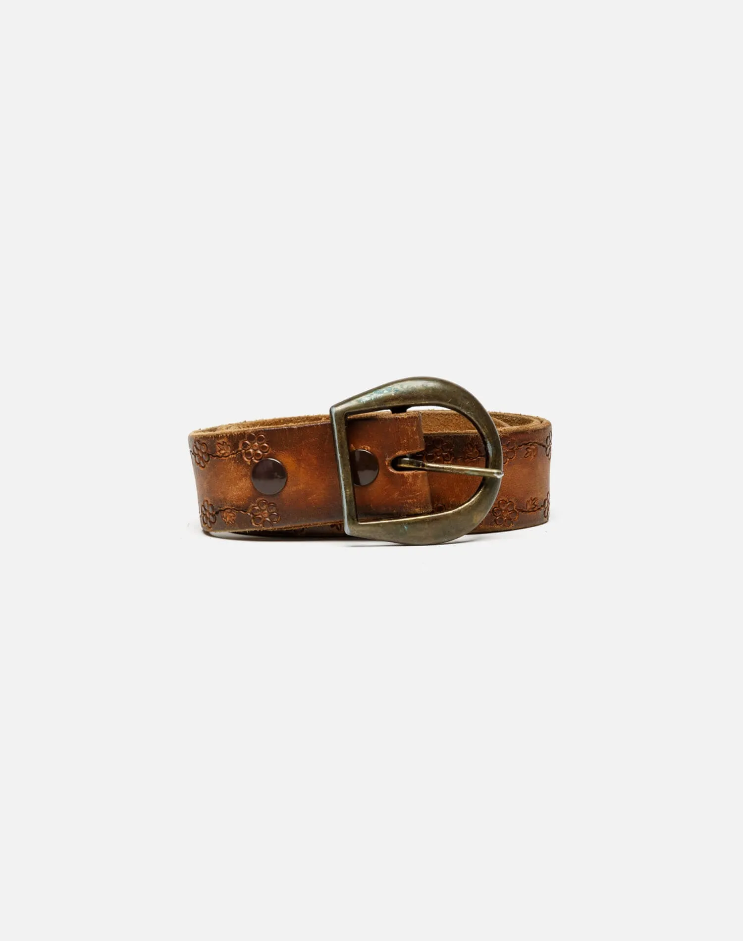 70s Embossed Leather Belt - #40 sold by Re/Done