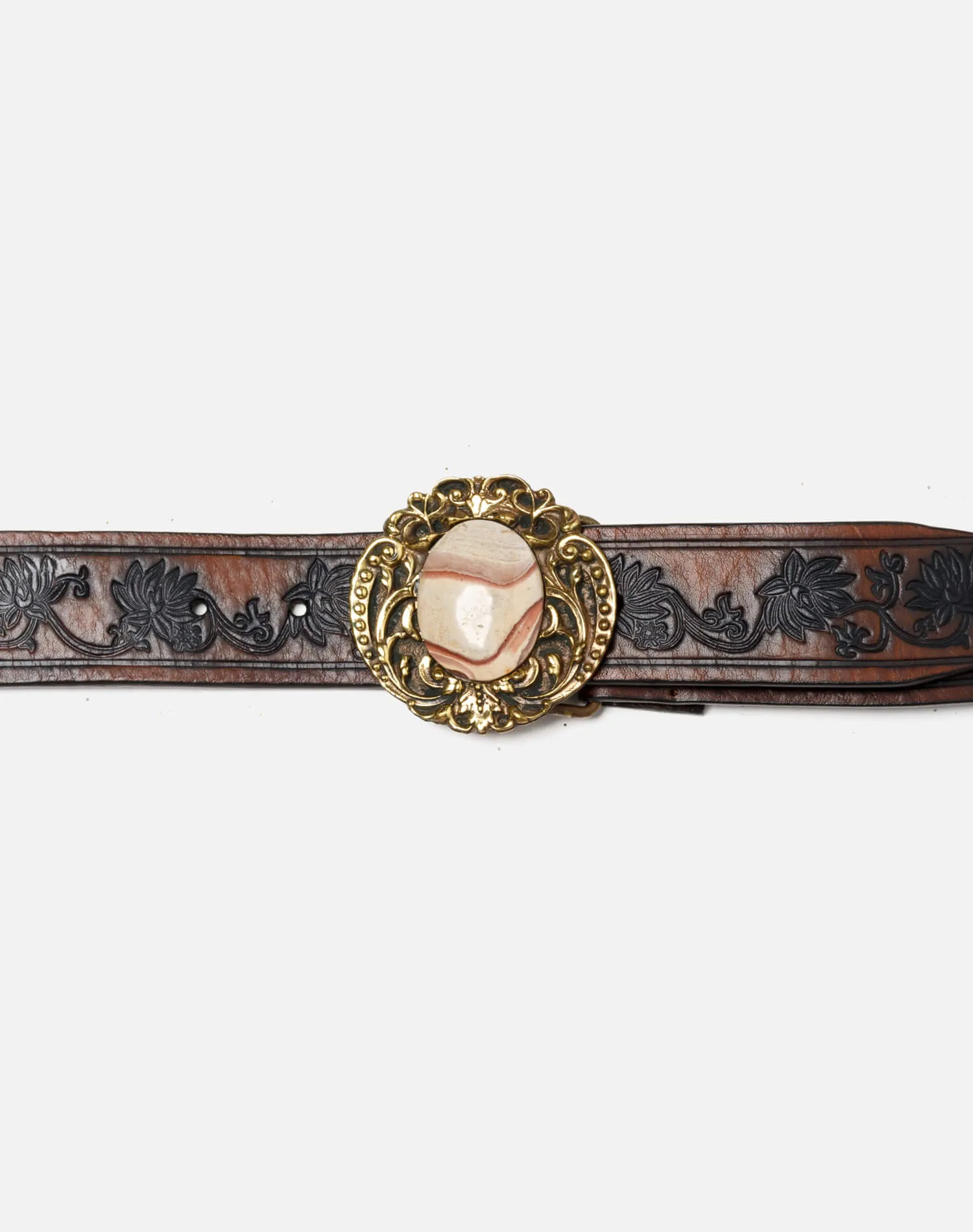 70s Brass & Jasper Belt - #45 sold by Re/Done product image thumbnail 4