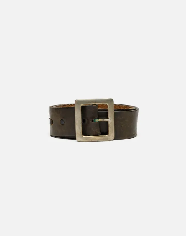 70s Black Leather Belt - #50 sold by Re/Done