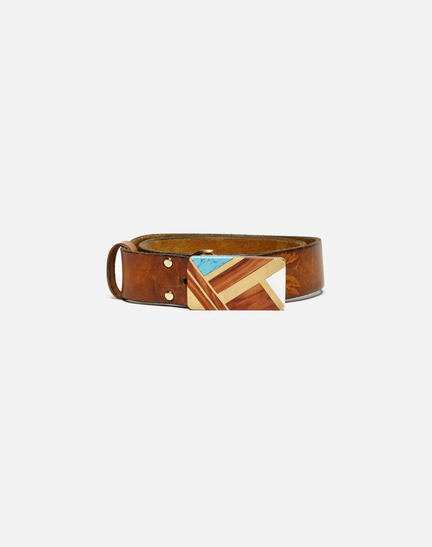 70s Embossed Inlaid Belt - #52 sold by Re/Done
