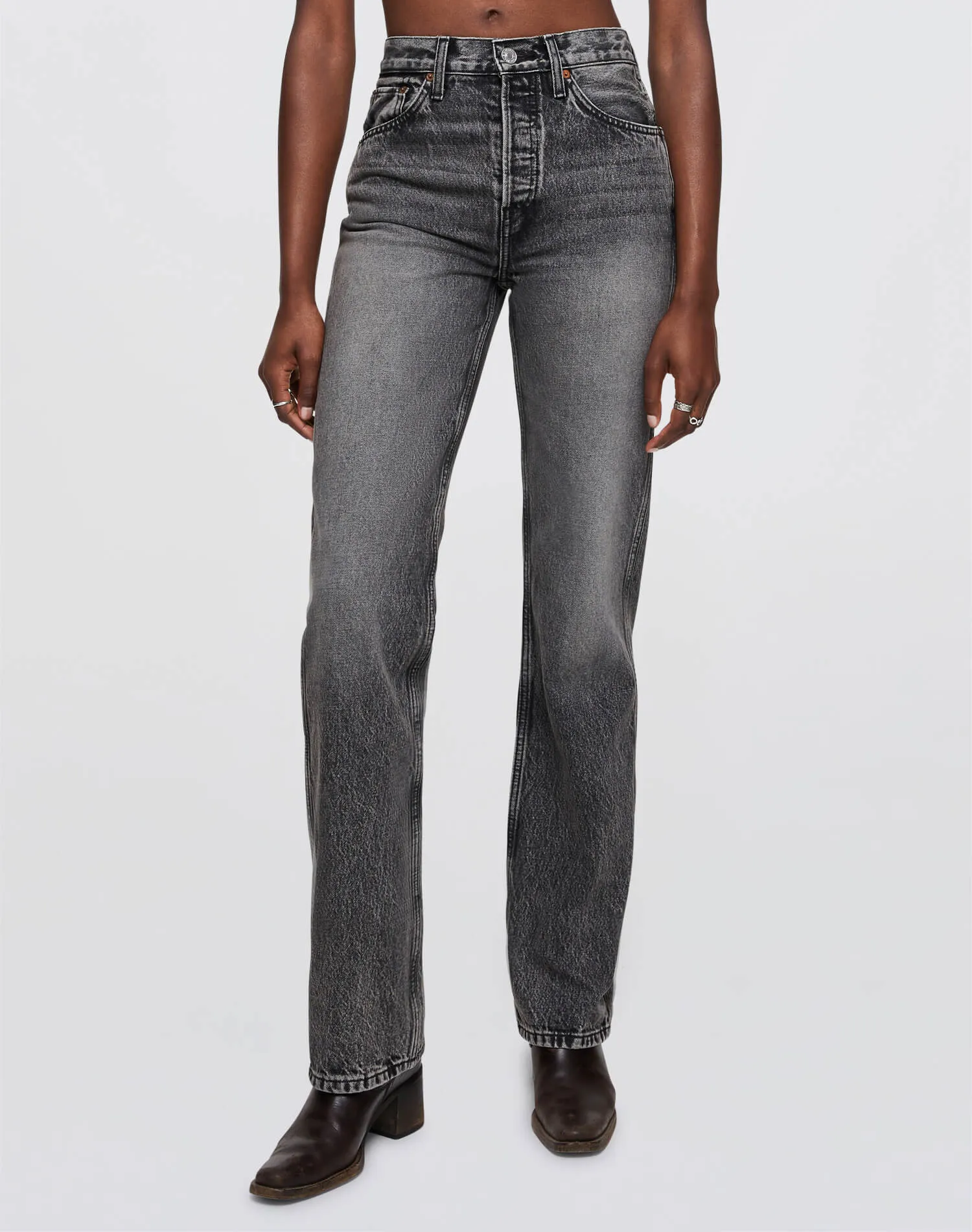 90s High Rise Loose - Smoke sold by Re/Done