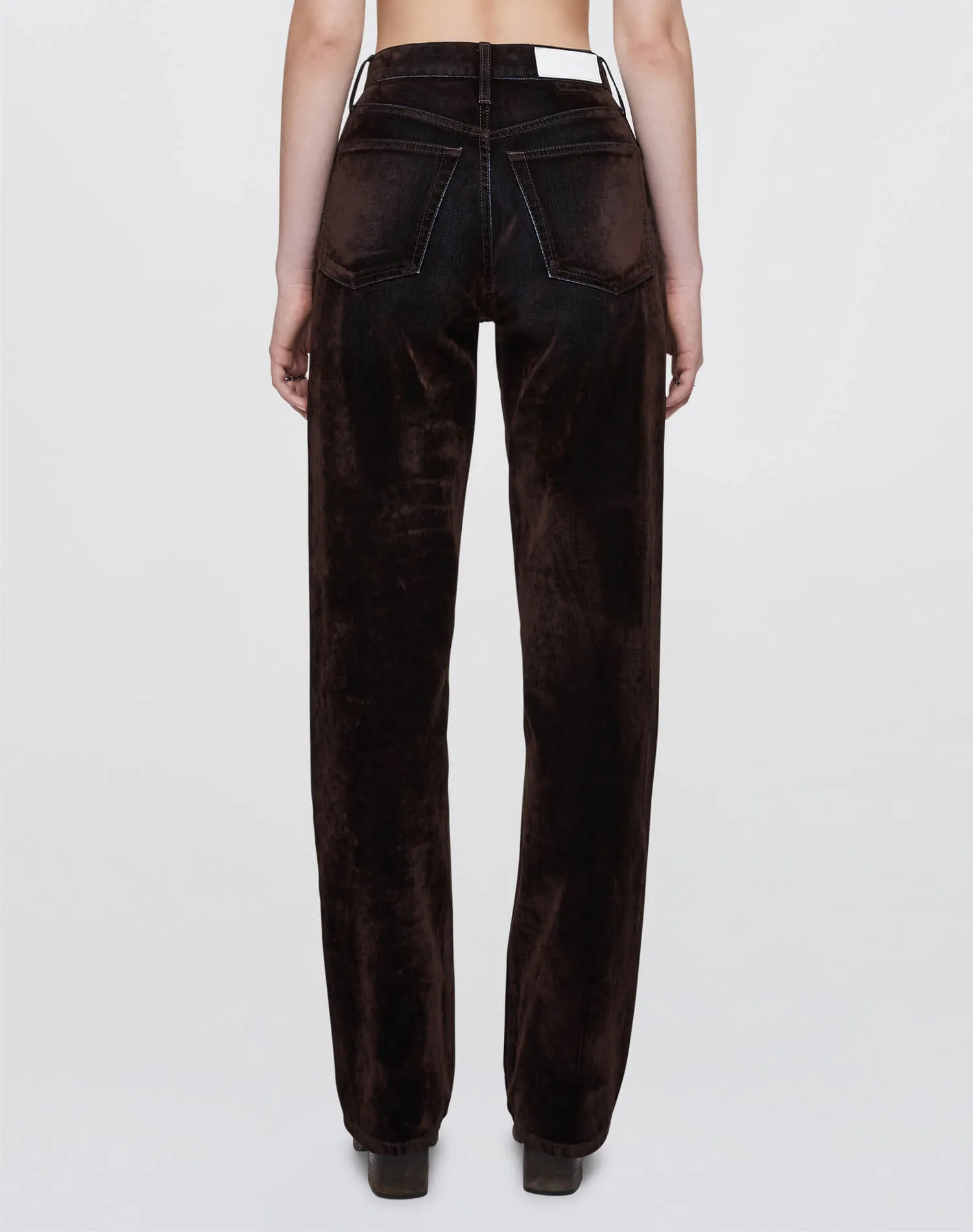 90s High Rise Loose - Brown Flocked sold by Re/Done product image thumbnail 4