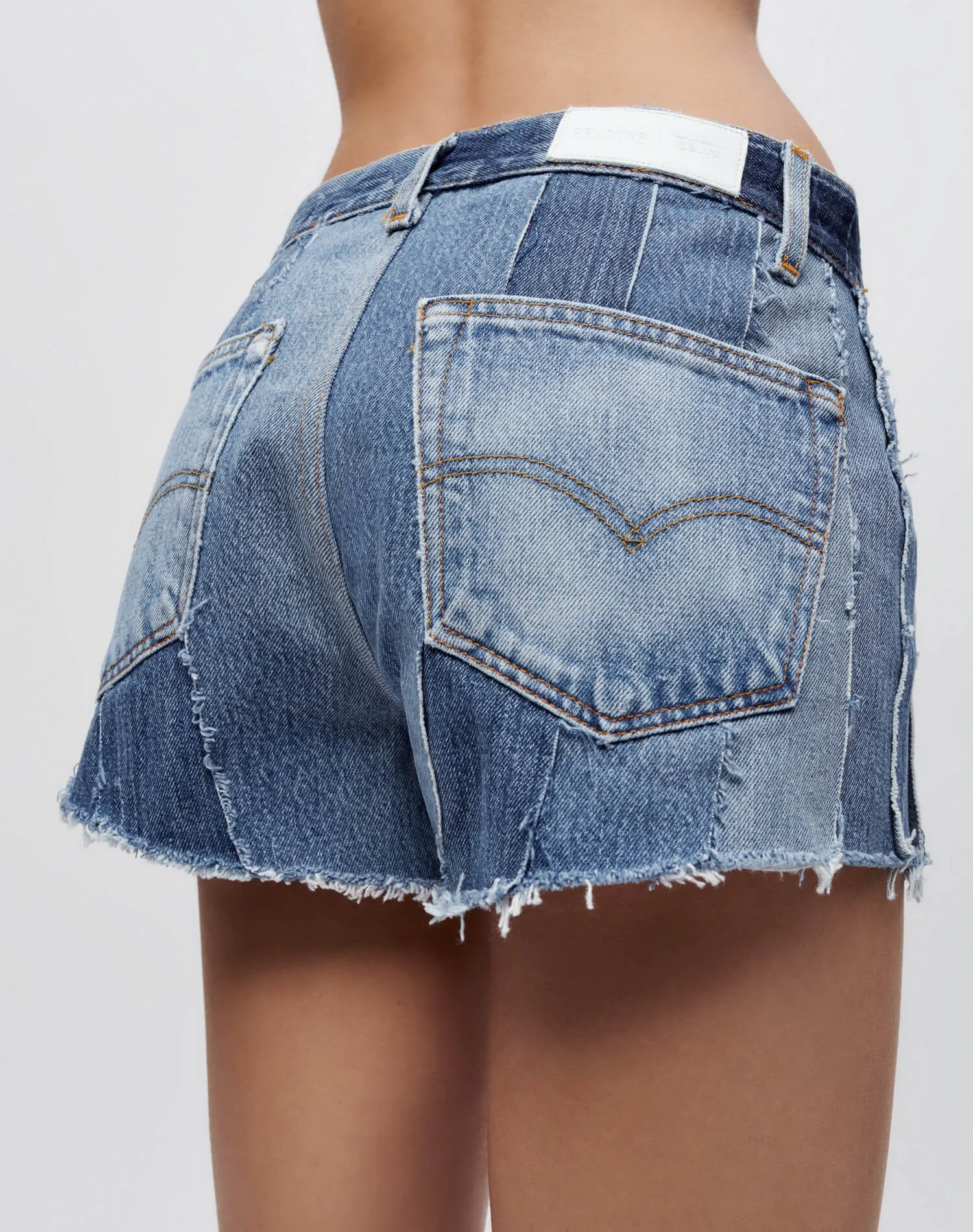 Levi's Stripped Short - Indigo sold by Re/Done product image thumbnail 5
