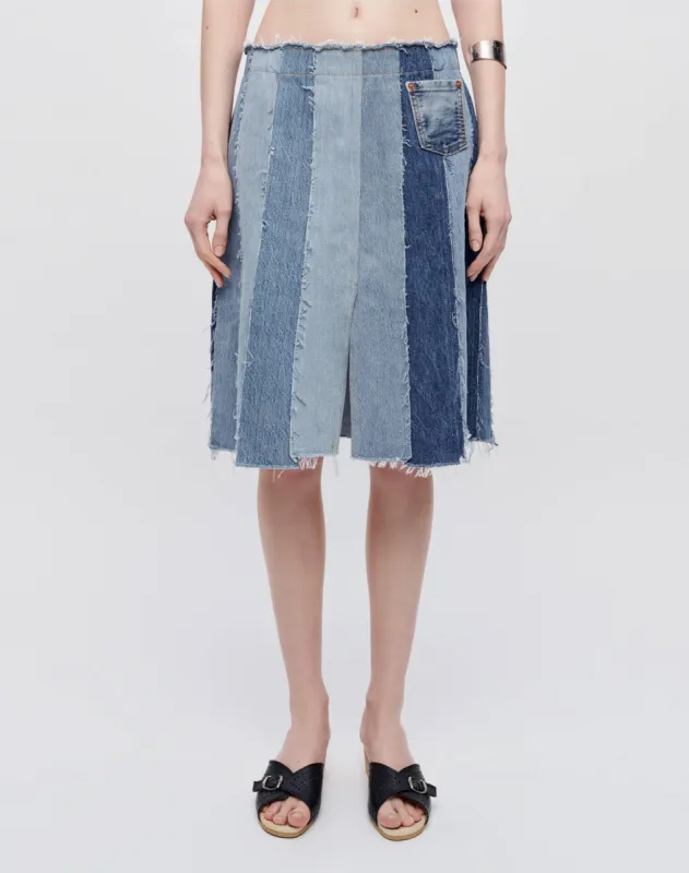 Levi's Stripped Skirt - Indigo made by Re/Done