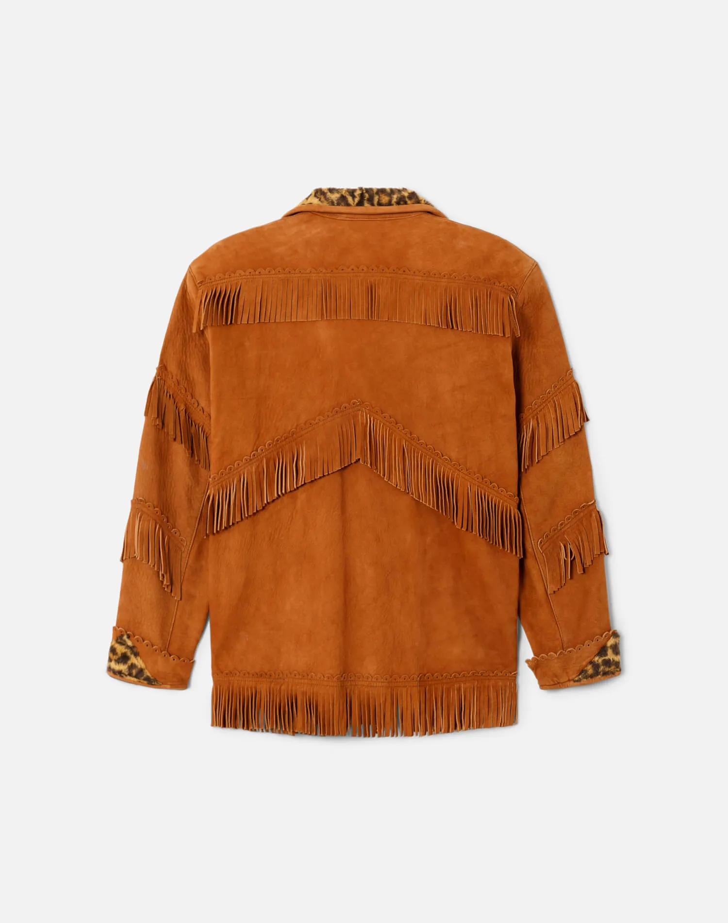 60s Fringe Suede Leopard Jacket sold by Re/Done product image thumbnail 2