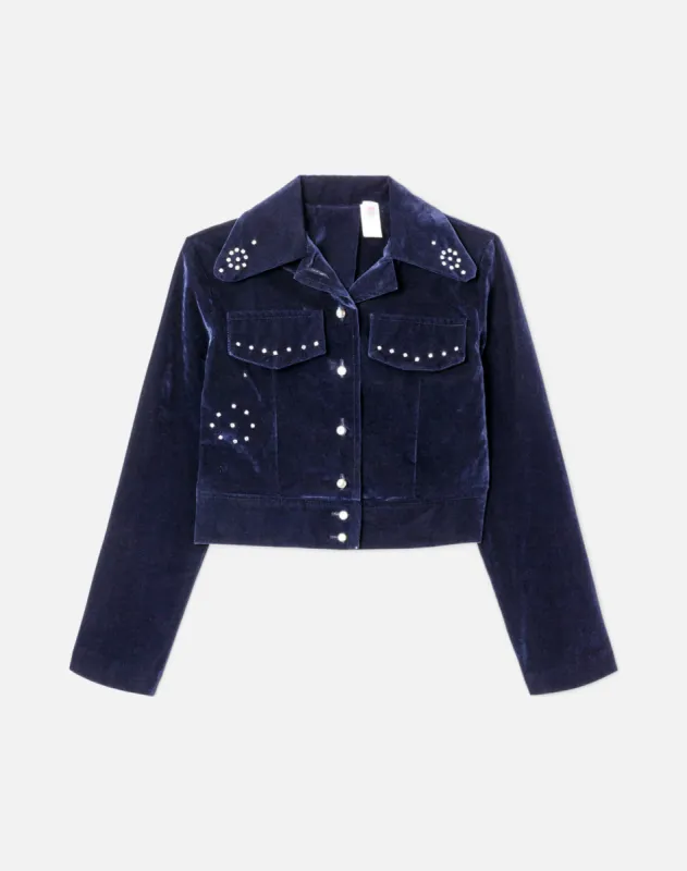 60s Embellished Velvet Jacket sold by Re/Done