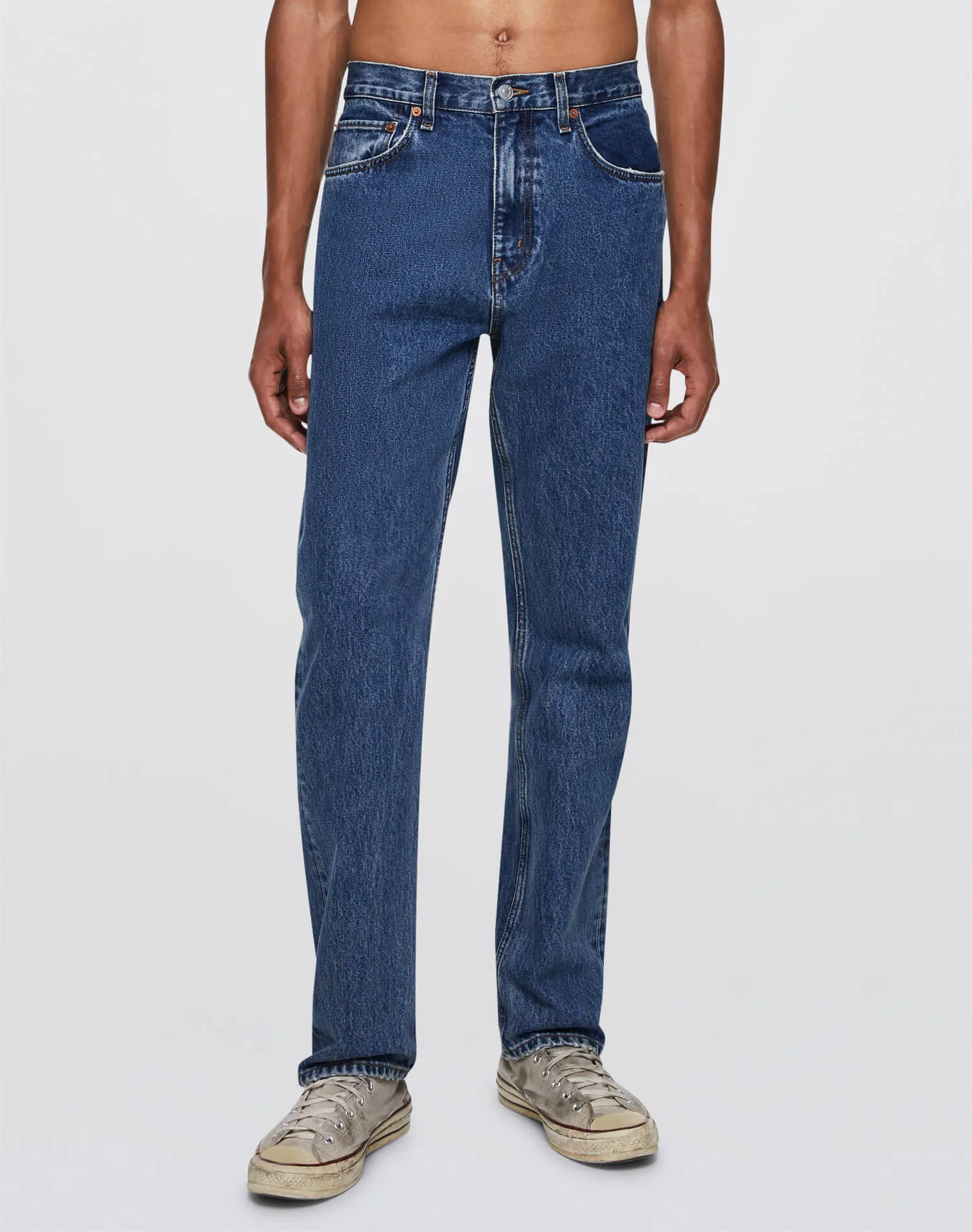 The Mel Jean - Stone Blue sold by Re/Done