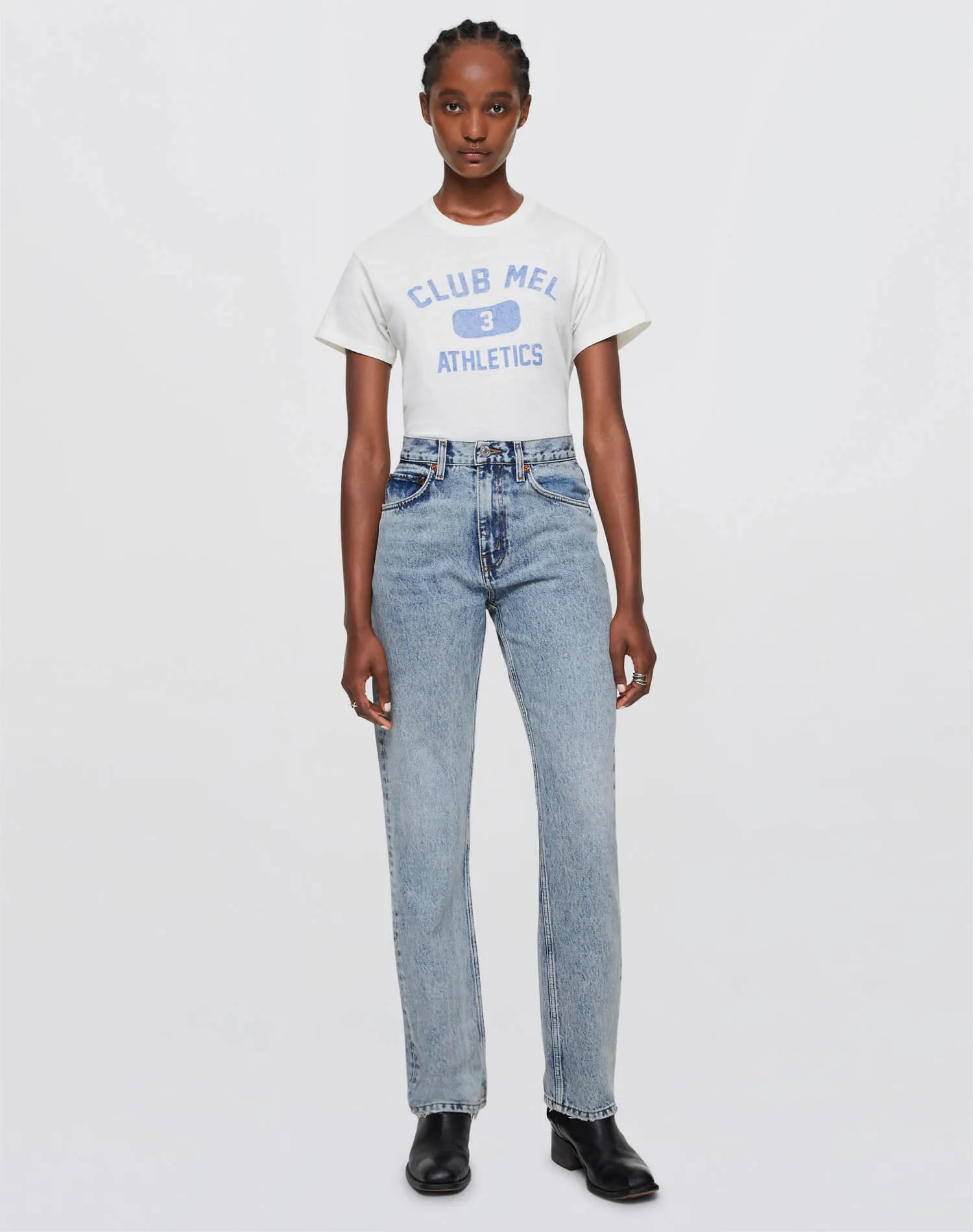 Tubular "Club Mel" Tee - Old White sold by Re/Done product image thumbnail 4