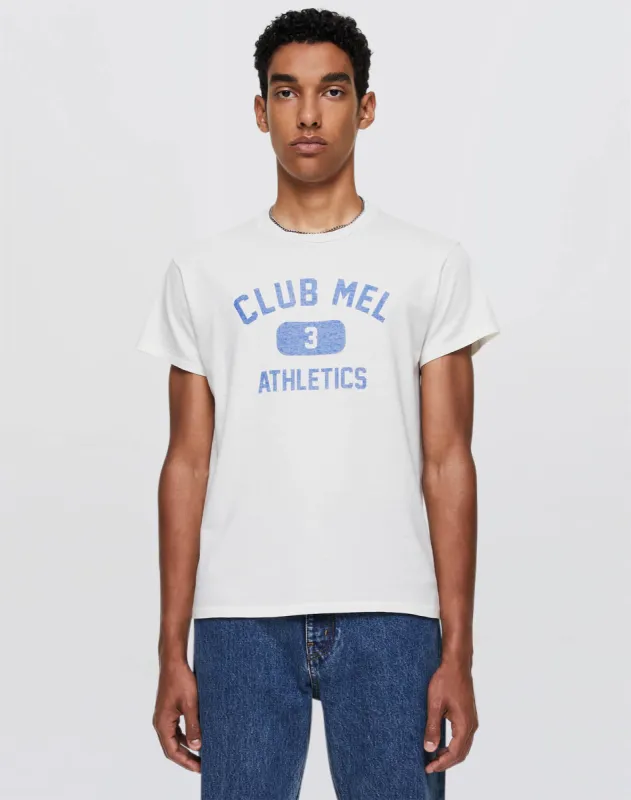 Tubular "Club Mel" Tee - Old White made by Re/Done
