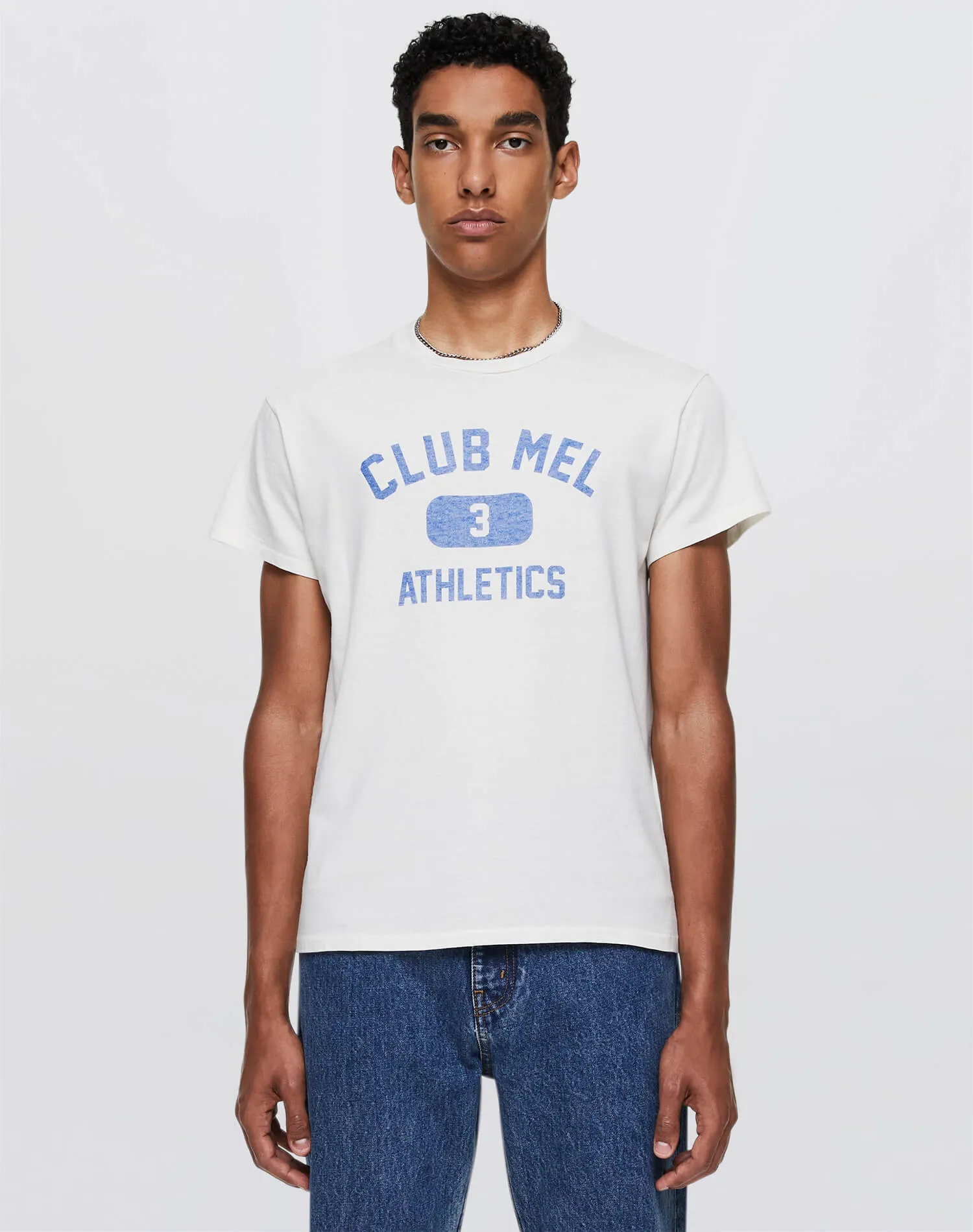 Tubular "Club Mel" Tee - Old White sold by Re/Done