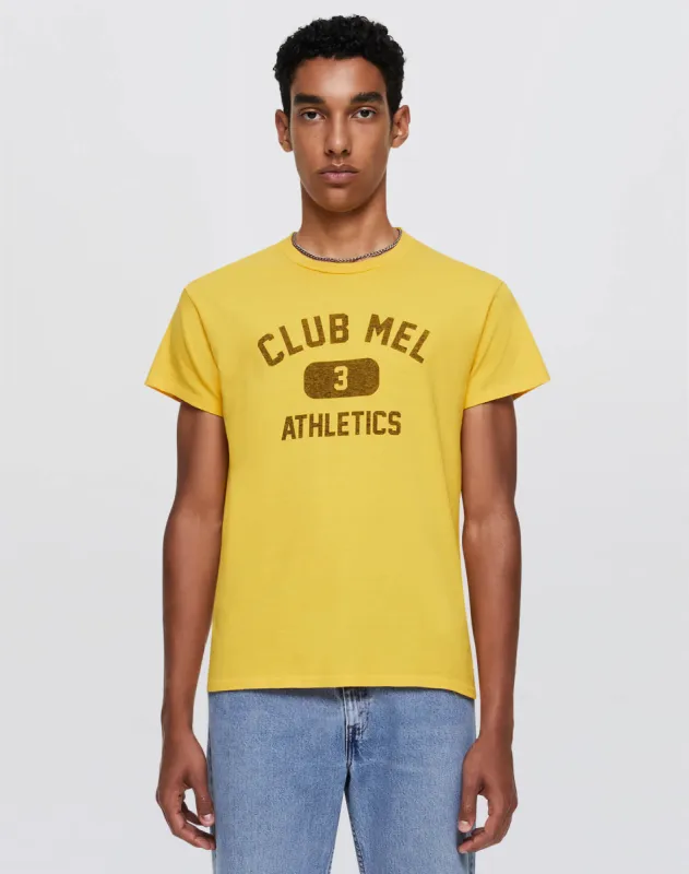 Tubular "Club Mel" Tee - Golden Yellow made by Re/Done