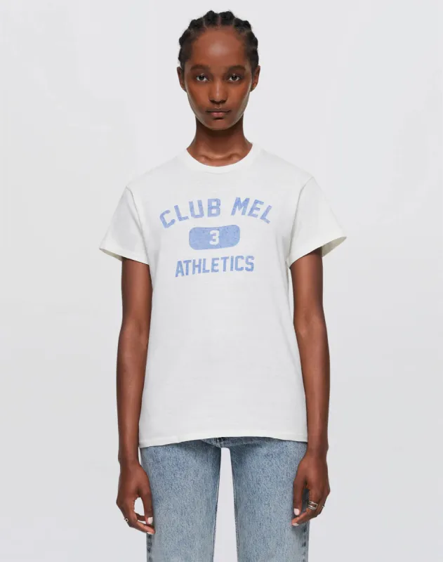 Tubular "Club Mel" Tee - Old White made by Re/Done