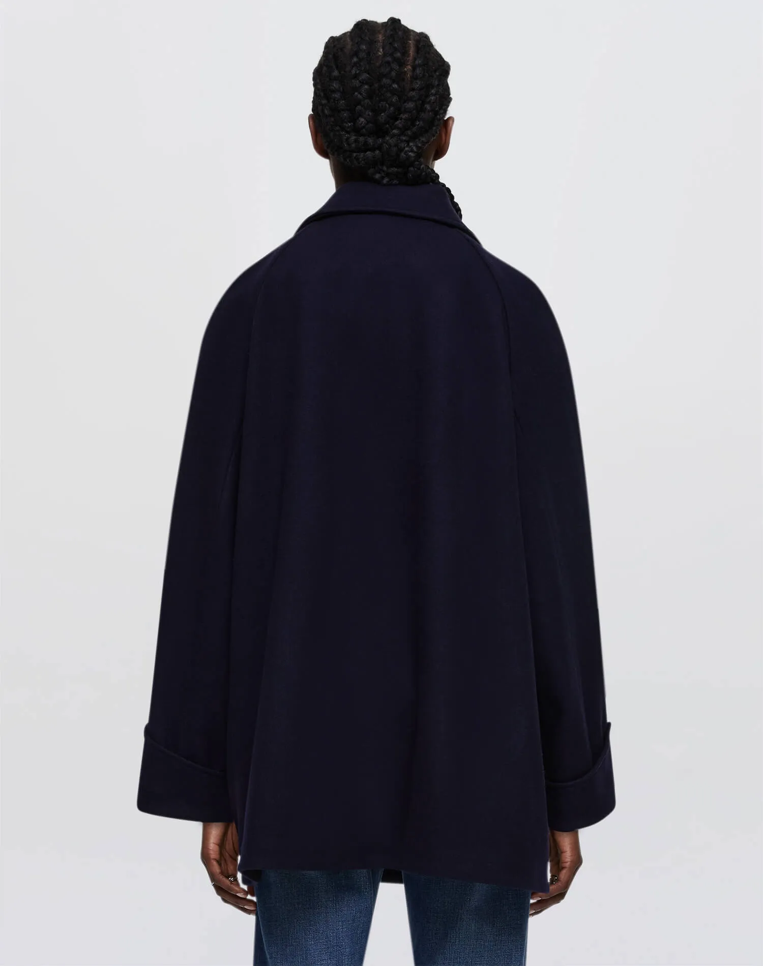 Oversized Peacoat - Navy sold by Re/Done product image thumbnail 5