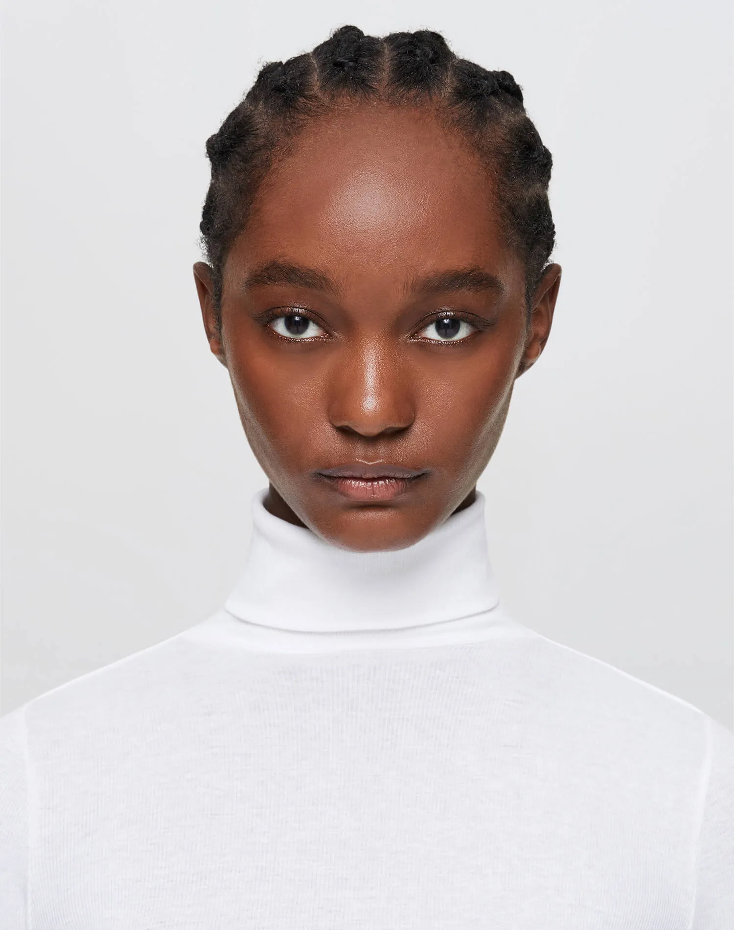 Ribbed Turtleneck - White sold by Re/Done product image thumbnail 3