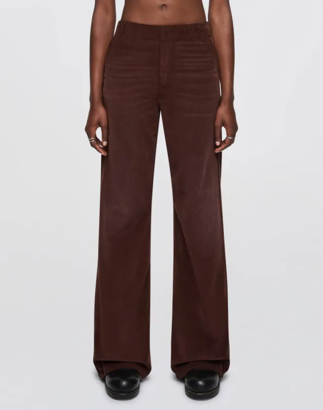 Cord Trouser - Dark Chocolate sold by Re/Done