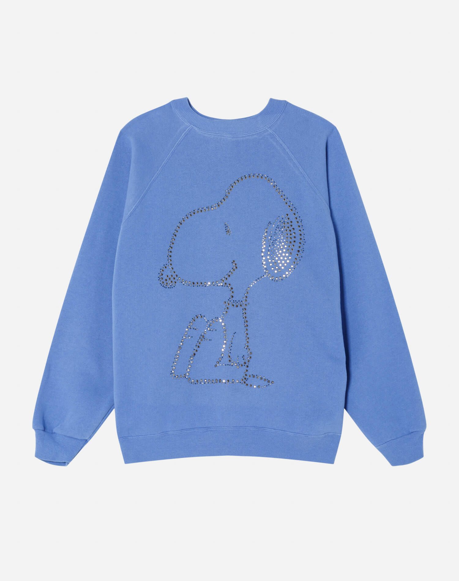 Upcycled "Snoopy Sparkle" Sweatshirt - Periwinkle sold by Re/Done