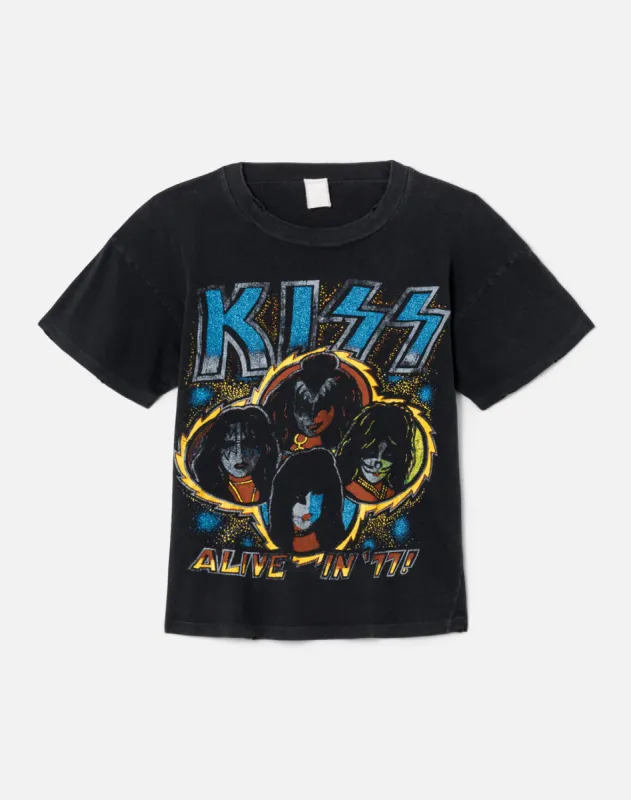 80s Kiss Tee sold by Re/Done