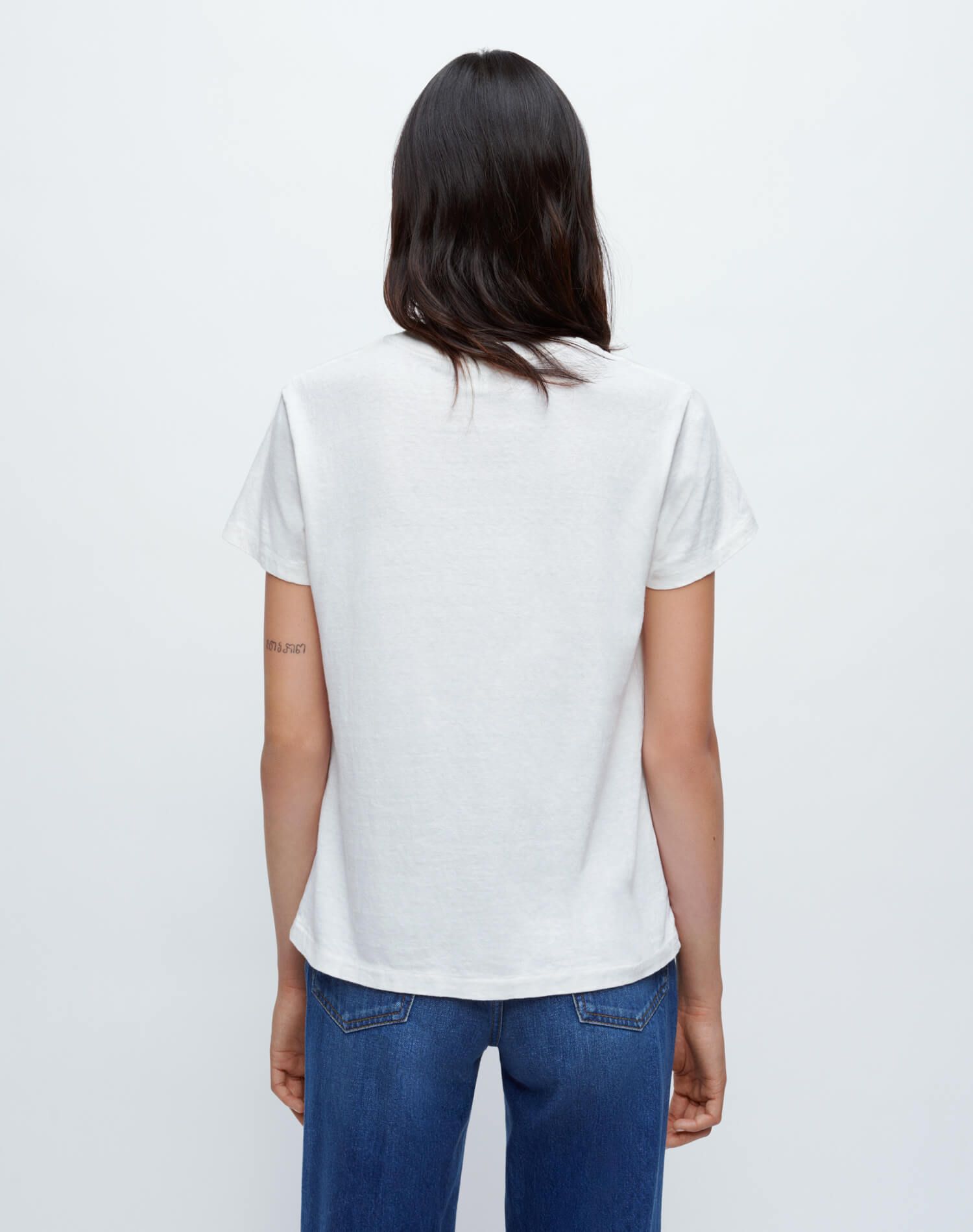 70s Loose "Paris France" Tee - Vintage White sold by Re/Done product image thumbnail 5