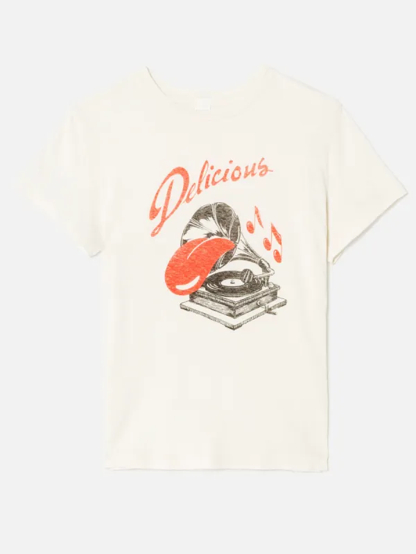 Classic Tee "Delicious" - Vintage White sold by Re/Done