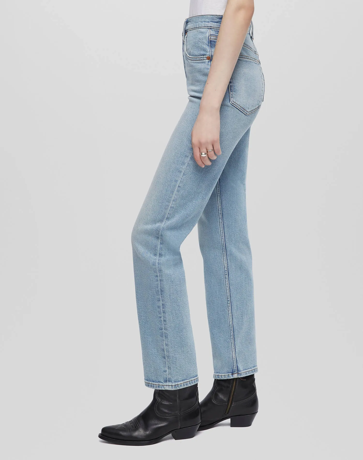 Comfort Stretch 70s Stove Pipe - Undertow sold by Re/Done product image thumbnail 3