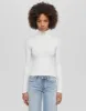 Hanes Ribbed Turtleneck - Vintage White sold by Re/Done