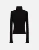 Hanes Ribbed Turtleneck - Black sold by Re/Done