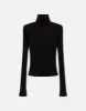 Hanes Ribbed Turtleneck - Black sold by Re/Done