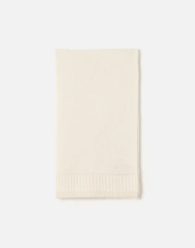 Cashmere Rib Scarf - Ivory sold by Re/Done