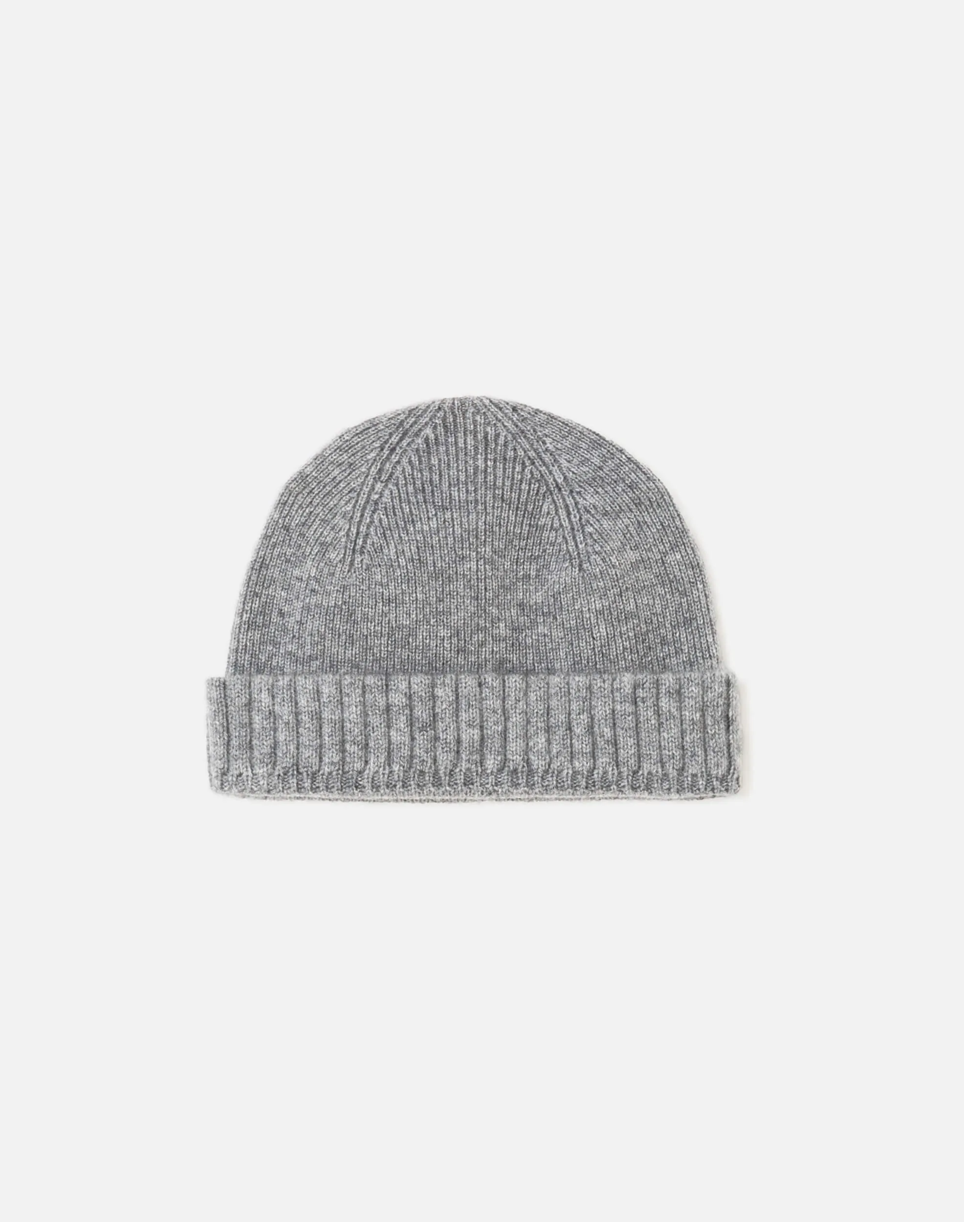 Cashmere Rib Beanie - Grey Heather sold by Re/Done